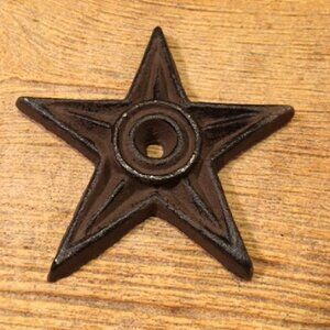 One (1) Center Hole Star Anchor Plate 4" wide Last One (1) 02107